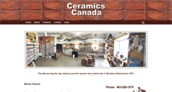Desktop Screenshot of ceramicscanada.net
